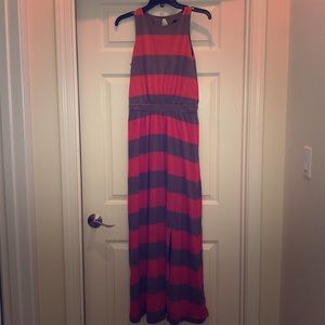 Orange and brown maxi